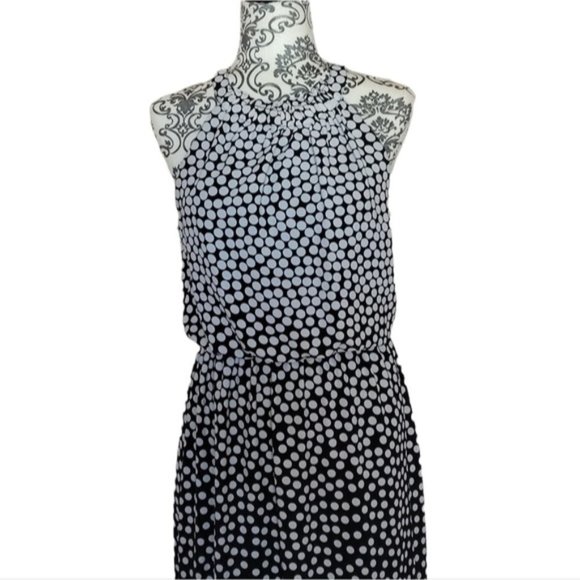 Adrianna Papell Moody Dot Maxi Halter Dress size 4 - Picture 4 of 15